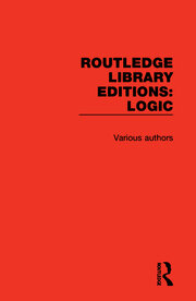 Routledge Library Editions: Logic book cover