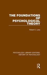 The Foundations of Psychological Theory book cover
