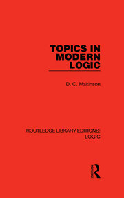 Topics in Modern Logic book cover