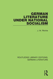 German Literature under National Socialism book cover
