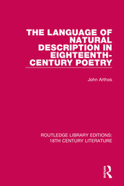The Language of Natural Description in Eighteenth-Century Poetry book cover