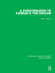 A Concordance to Conrad's The Rescue book cover