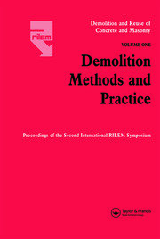 Demolition Methods and Practice V1 book cover