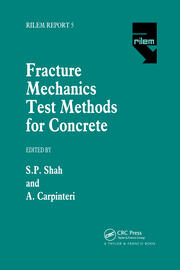 Fracture Mechanics Test Methods For Concrete book cover