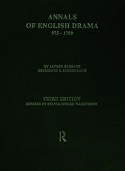 The Annals of English Drama 975-1700 book cover
