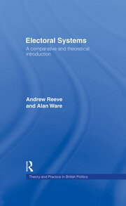 Electoral Systems: A Theoretical and Comparative Introduction book cover