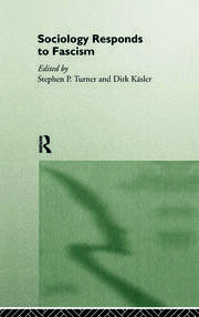 Sociology Responds to Fascism book cover