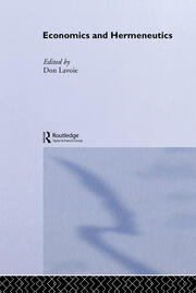 Economics and Hermeneutics book cover