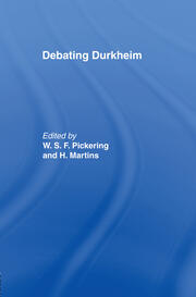 Debating Durkheim book cover
