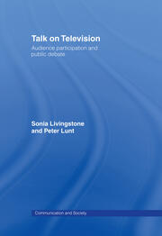 Talk on Television: Audience Participation and Public Debate book cover