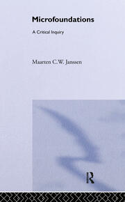 Microfoundations: A Critical Inquiry book cover