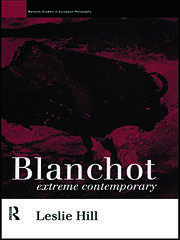 Blanchot: Extreme Contemporary book cover