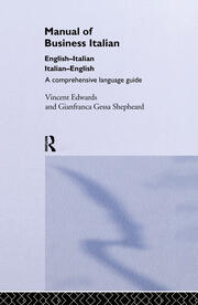 Manual of Business Italian: A Comprehensive Language Guide book cover