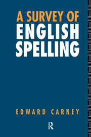 A Survey of English Spelling book cover