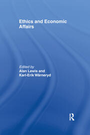 Ethics and Economic Affairs book cover