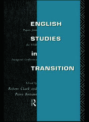 English Studies in Transition: Papers from the Inaugural Conference of the European Society for the Study of English book cover