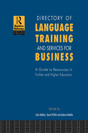 Directory of Language Training and Services for Business: A Guide to Resources in Further and Higher Education book cover