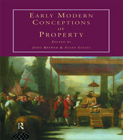 Early Modern Conceptions of Property book cover