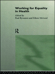 Working for Equality in Health book cover