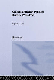 Aspects of British Political History 1914-1995 book cover
