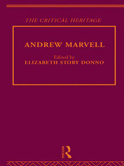 Andrew Marvell: The Critical Heritage book cover