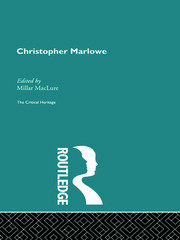 Christopher Marlowe: The Critical Heritage book cover