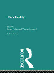 Henry Fielding: The Critical Heritage book cover