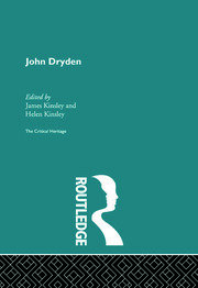 John Dryden: The Critical Heritage book cover