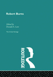Robert Burns: The Critical Heritage book cover