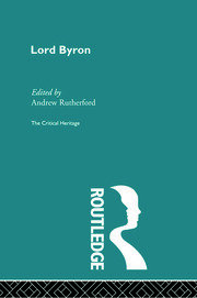 Lord Byron: The Critical Heritage book cover