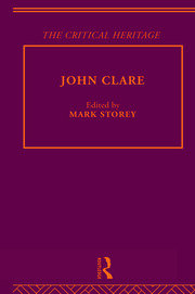 John Clare: The Critical Heritage book cover
