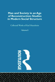 Man and Society in an Age of Reconstruction book cover