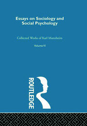 Essays Soc & Social Psych  V 6 book cover