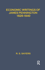 Economic Writings of James Pennington: 1826-1840 book cover