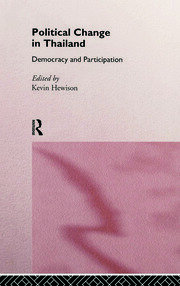 Political Change in Thailand: Democracy and Participation book cover