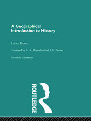 A Geographical Introduction to History book cover