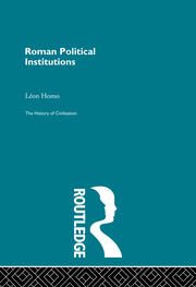 Roman Political Institutions book cover