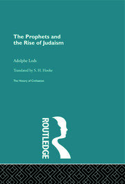 The Prophets and the Rise of Judaism book cover