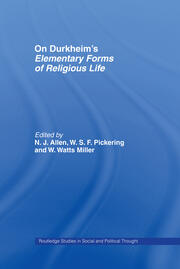 On Durkheim's Elementary Forms of Religious Life book cover