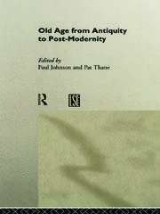 Old Age from Antiquity to Post-Modernity book cover