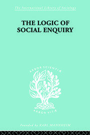 The Logic of Social Enquiry book cover