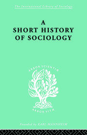 A Short History of Sociology book cover