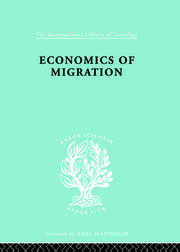 Economics of Migration book cover