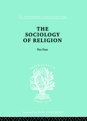 The Sociology of Religion Part 4 book cover