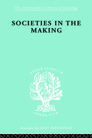Societies In Making     Ils 89 book cover