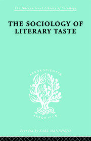 Sociology Lit Taste     Ils 90 book cover