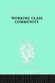 Working Class Comm     Ils 122 book cover