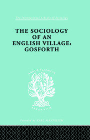 The Sociology of an English Village: Gosforth book cover