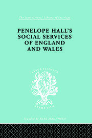Penelope Hall's Social Services of England and Wales book cover