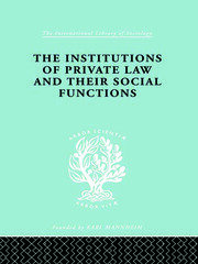 Inst Of Private Law    Ils 208 book cover